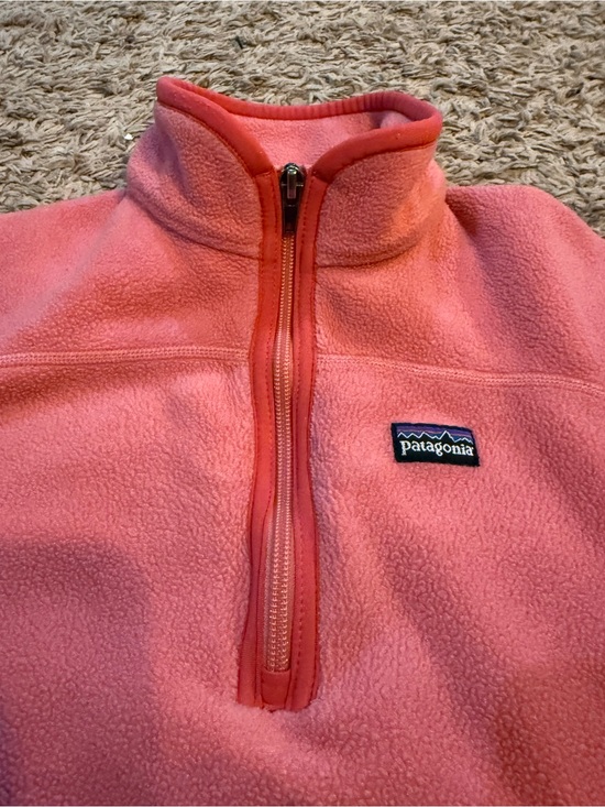 Patagonia Other - Patagonia Coral-Pink Fleece 1/4-Zip Pullover girls (12/large)